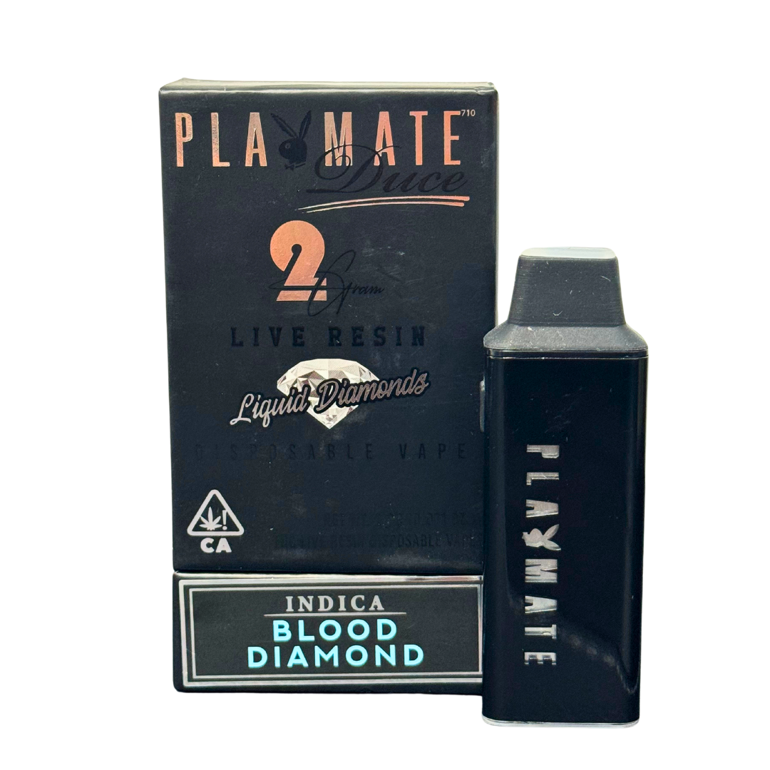 Playmate 2g Live Resin Liquid Diamond Disposable - Blood Diamond (Indica)