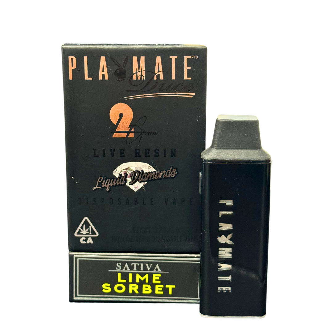 Playmate 2g Live Resin Liquid Diamond Disposable - Lime Sorbet (Sativa)
