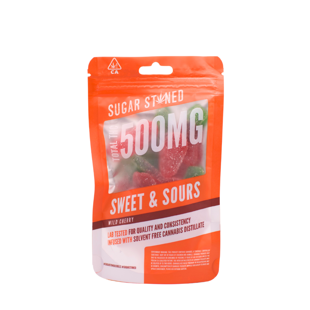 Sugar Stoned Sweet & Sours Wild Cherry 500mg