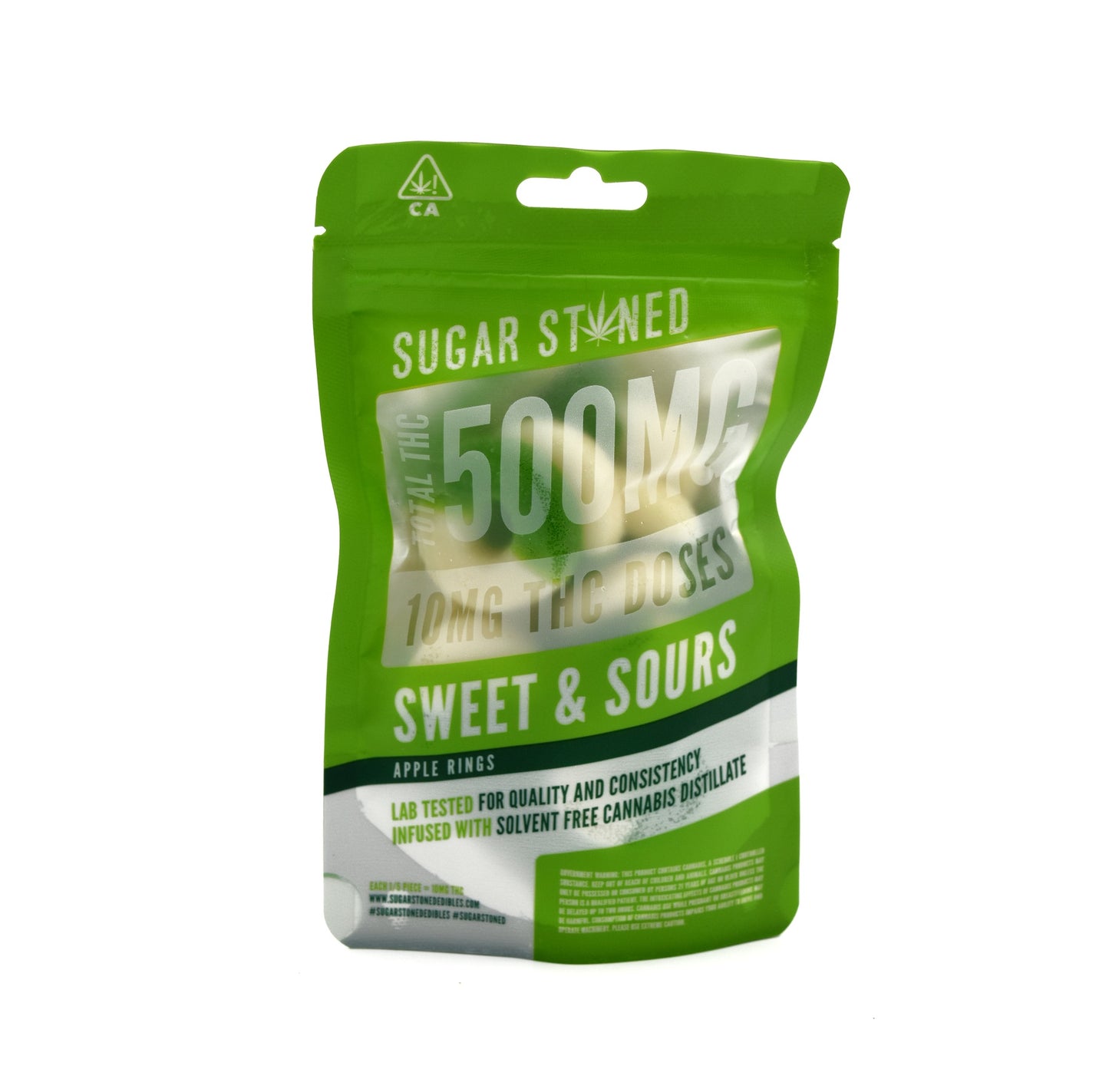 Sugar Stoned Green Apple (10 pc / 500 mg)